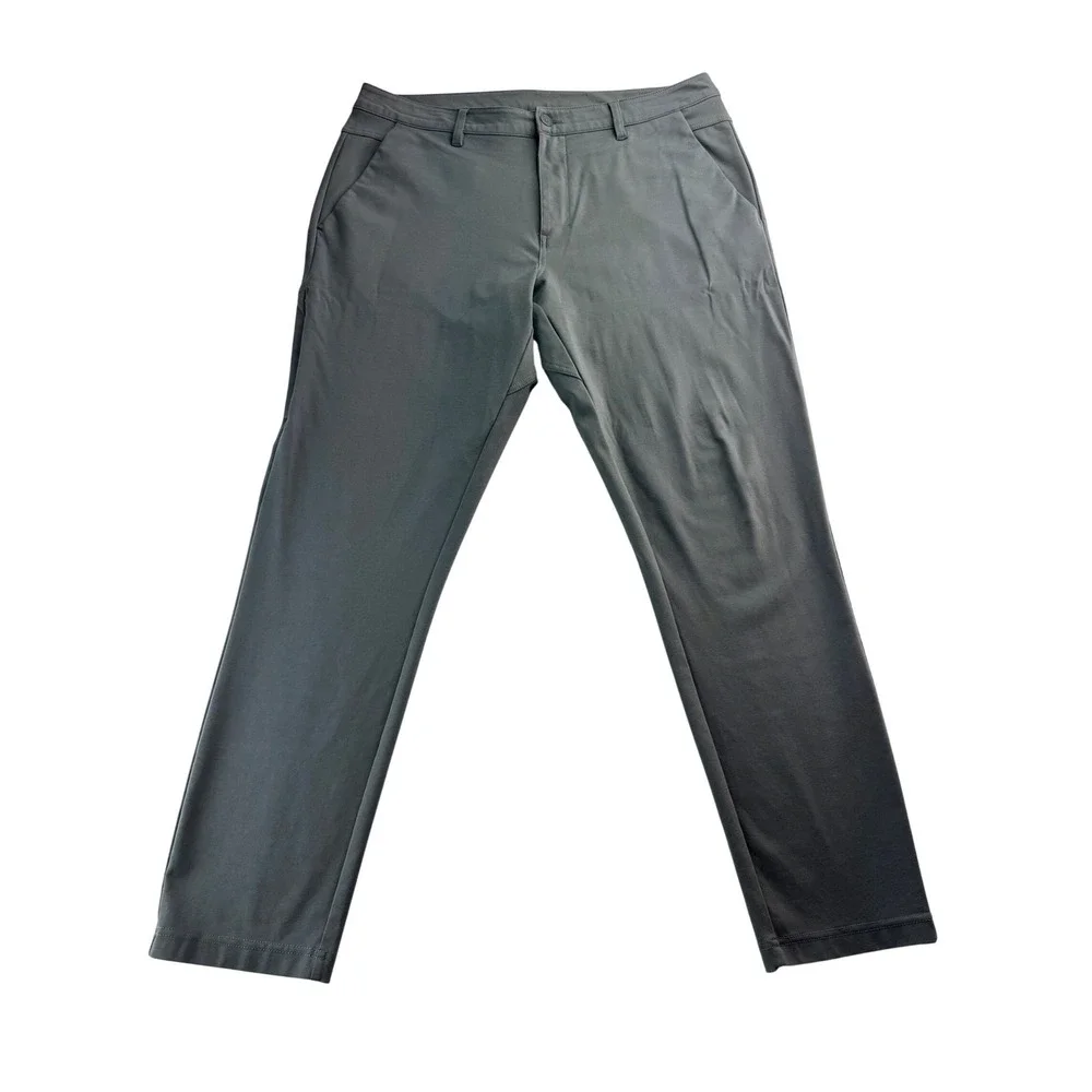 BYLT Men's Everyday‎ Pant 2.0 Slim Fit Grey Premium Basics Size 38X30.5